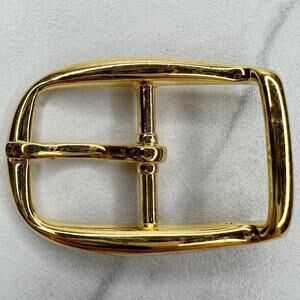 Vintage Gold Tone Simple Basic Belt Buckle for up to 1 Inch Belt